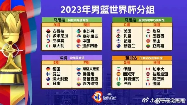 2023篮球世界杯中国参赛情况及预测