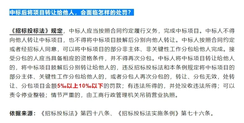 中标公司是否合法转让中标项目的问题讨论-第2张图片-www.211178.com_果博福布斯